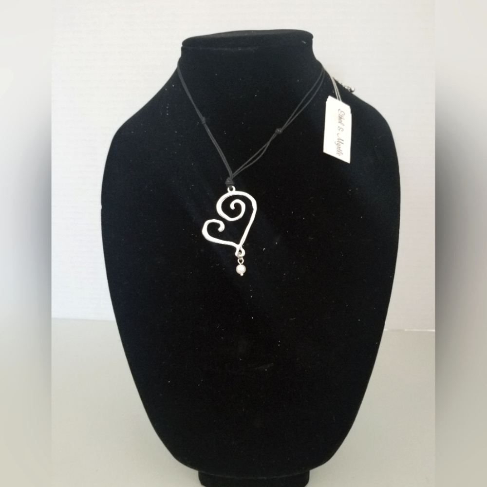 Ethel and Myrtle heart necklace